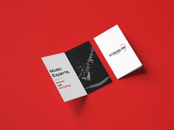 stringlab logo design and stationery design made by designers of jd innovation studio marketing agency and web developers in portugal agencia de marketing em portugal